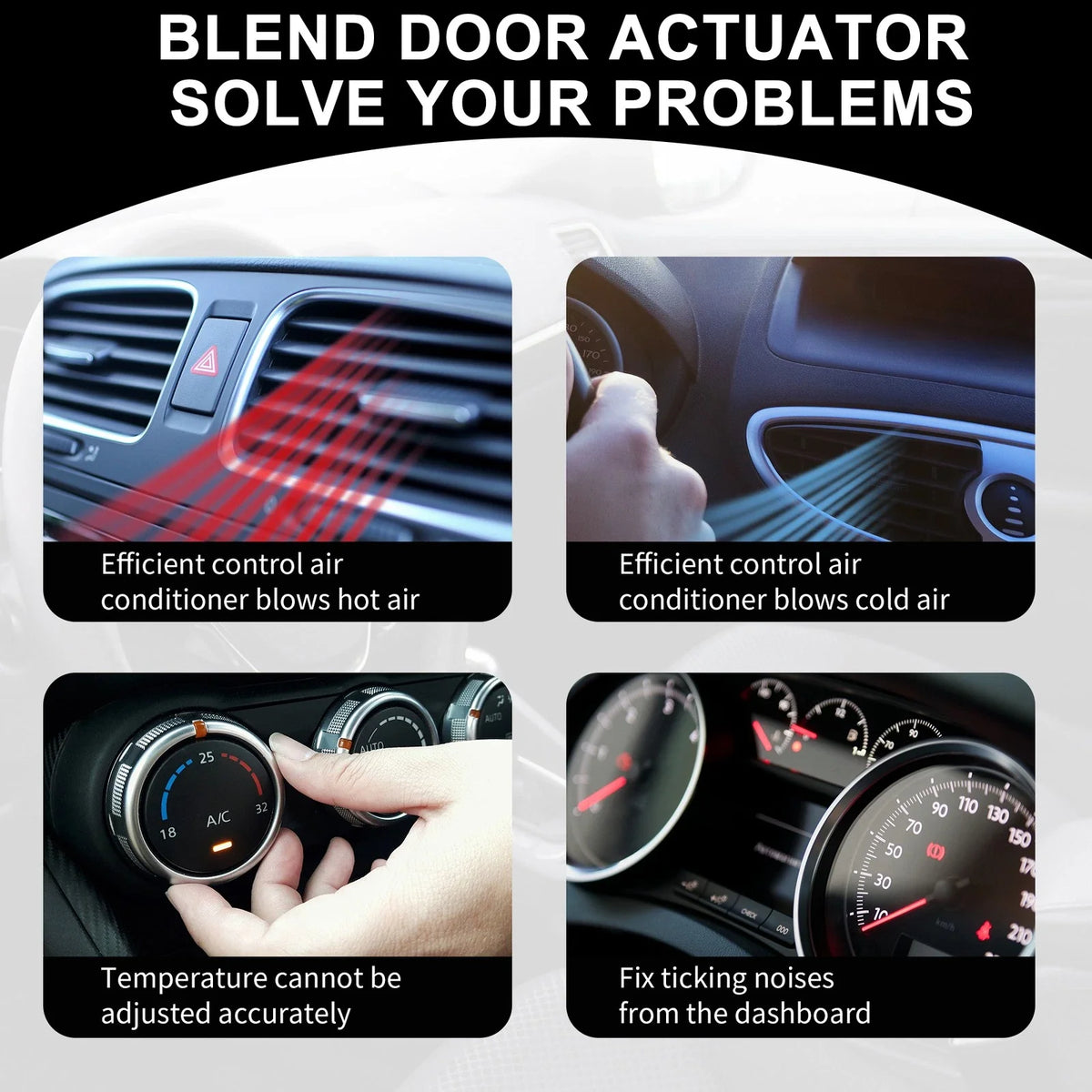 HVAC Heater Blend Door Actuator for Toyota Highlander (2003–2004) 8710648100