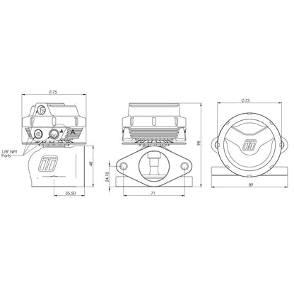 Turbosmart GenV UltraGate38 Wastegate for (TS-0551-1014)