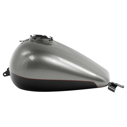 6 Gallon Fuel Gas Tank for Harley Road Glide (2008–2024) Billet Silver/Vivid Black