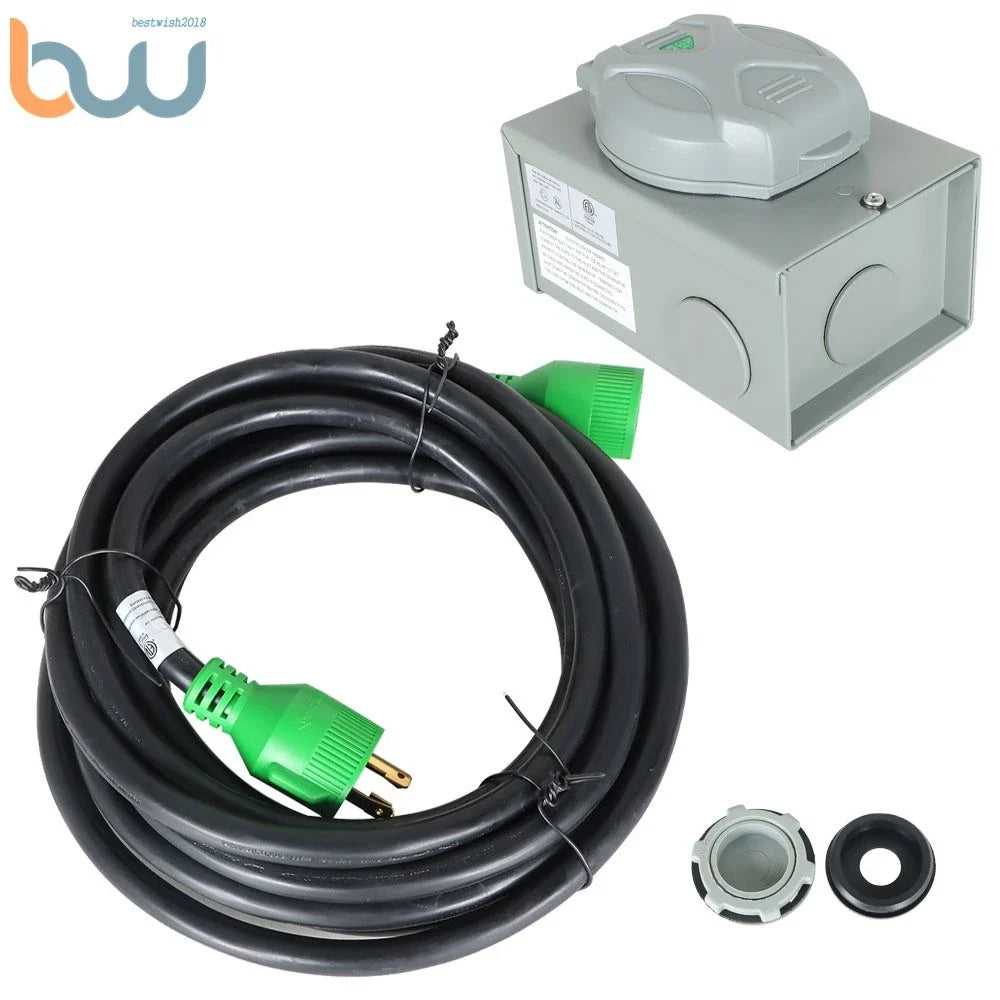 NEMA L14-30P/L14-30R 25ft 30A Generator RV Power Extension Cord