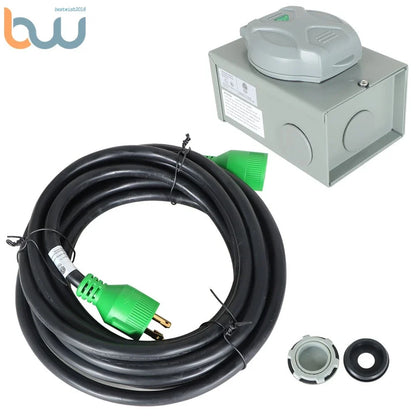 NEMA L14-30P/L14-30R 25ft 30A Generator RV Power Extension Cord