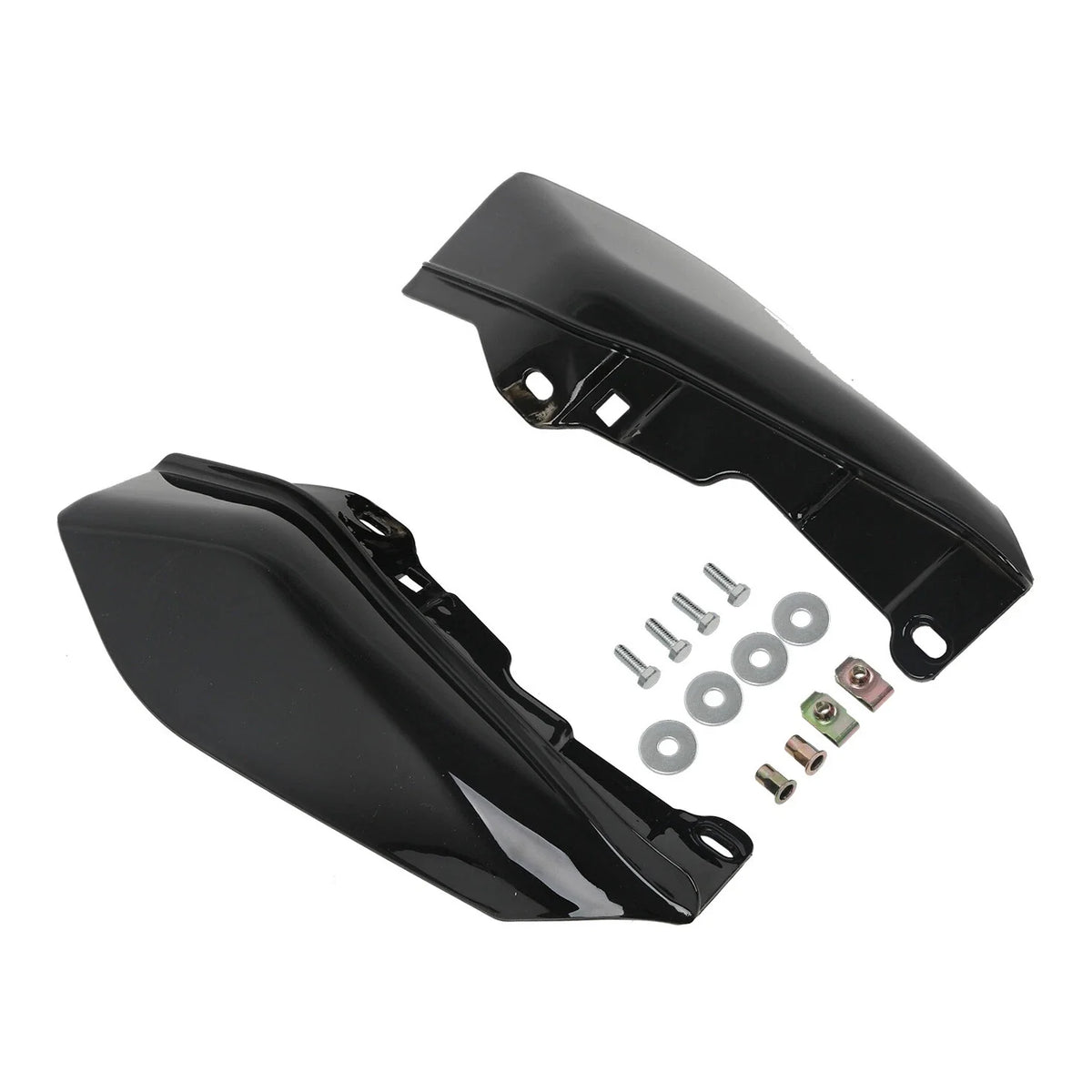 Black Mid-Frame Air Deflectors for Harley Touring Road Street Glide (2009–2023)