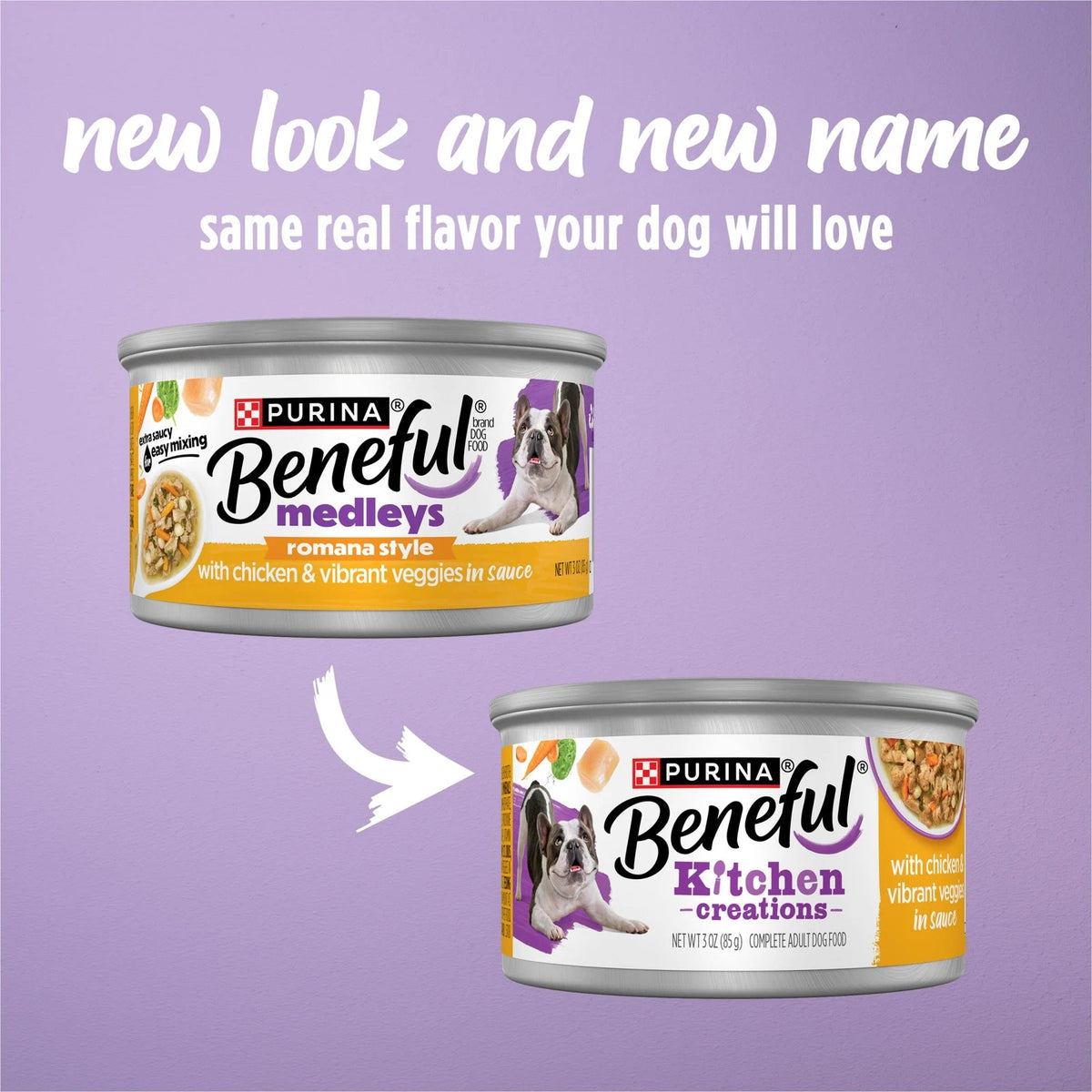 Pack of 12 Purina Beneful Kitchen Creations with Chicken 3 oz