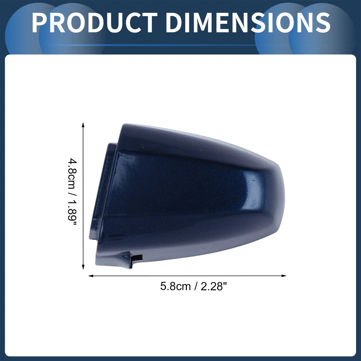 Door Handle Cover Front Left No. 51217396541 for BMW X1 X2 X5 (2015–2018) Blue