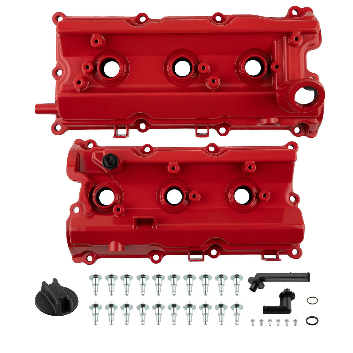 2pc Aluminum Valve Cover w/ Gasket Kit for Infiniti FX35 G35 M35 (2003–2008)