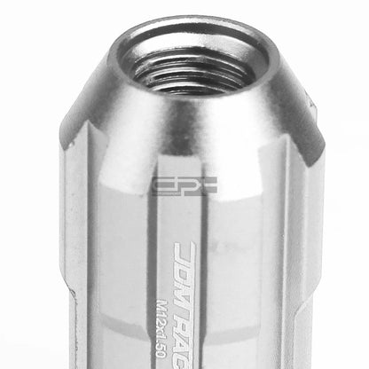 20 PCS Open End M12x1.5 50mm Tall Aluminum Lug Nuts + Adapter