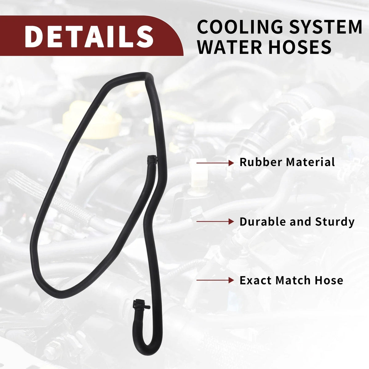 Expansion Tank Overflow Hose for Ford Focus MK2 (2004–2011) No. 3M5H8C012KL