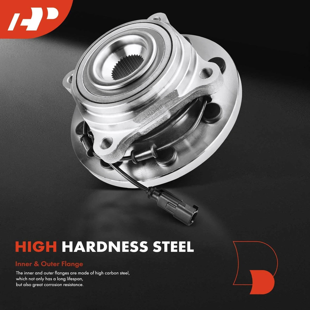 2X Front Wheel Hub & Bearing Assembly with ABS for Ram 2500 3500 (2003–2010)