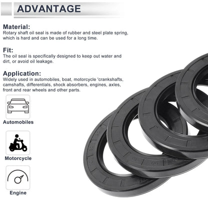 Set of 5 Oil Seal Rotary Shaft Seal for Various Models (60x90x10mm)