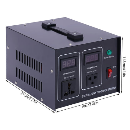 500W Voltage Converter Transformer 110V to 220V/240V to 120V