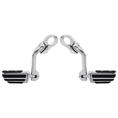 Adjustable 1-1/4" Highway Foot Pegs for Harley Touring Street Glide