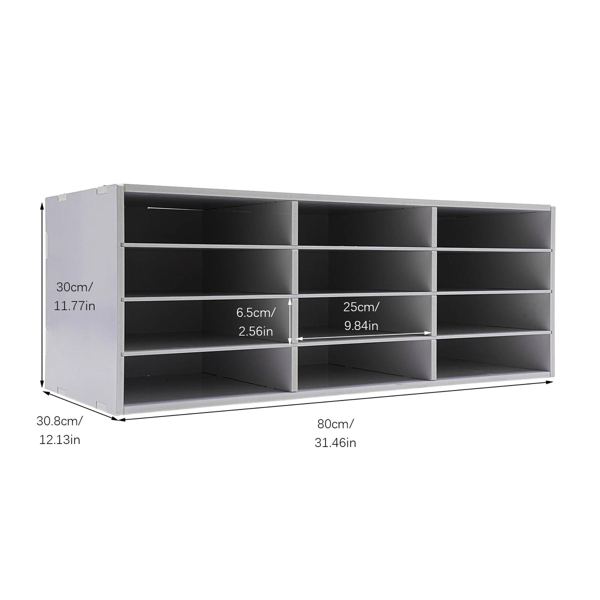 Desktop Bill Organizer for Office Home School - Freestanding Tiered Shelf