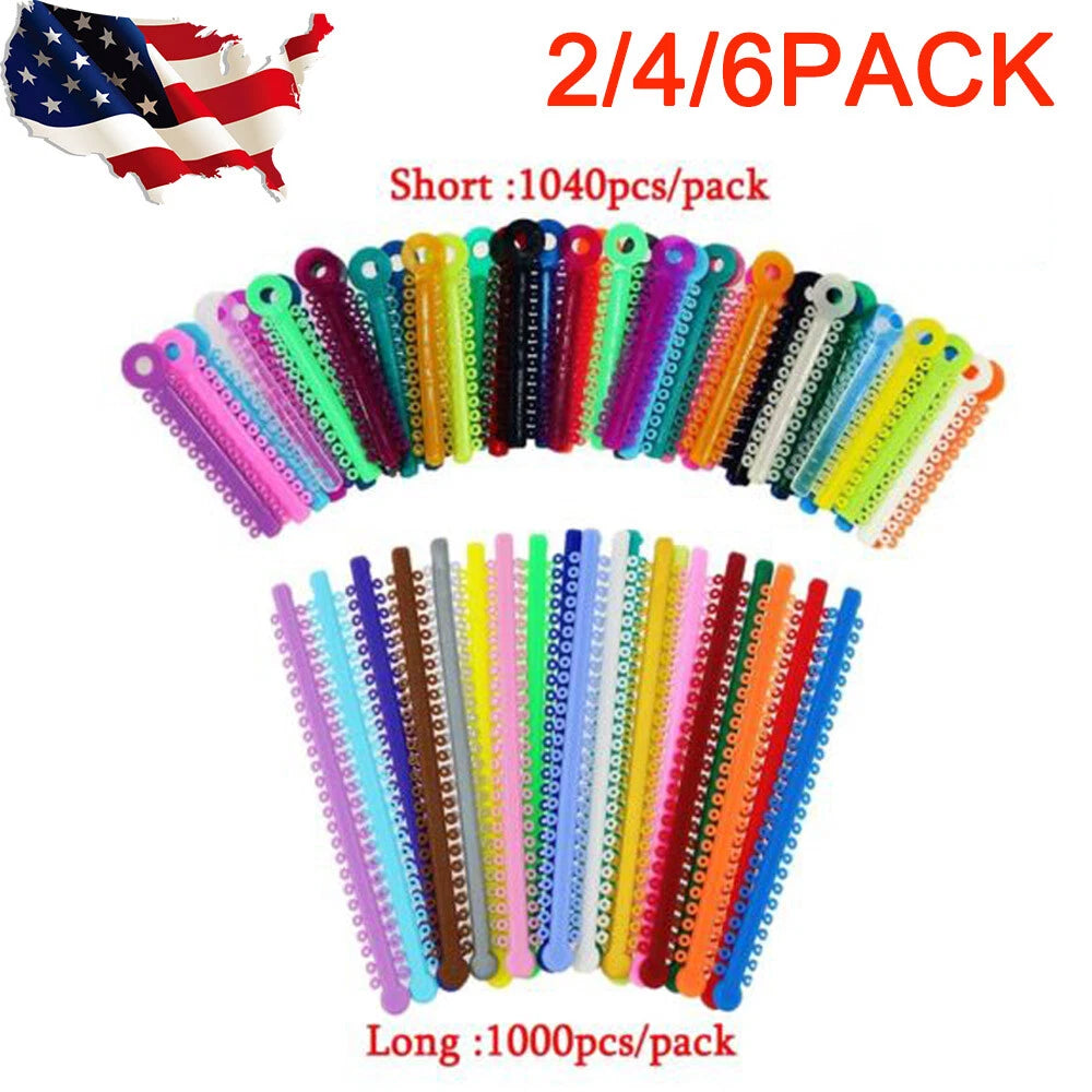 2X Elastic Rubber Bands for Dental Braces (Orthodontic Ties)