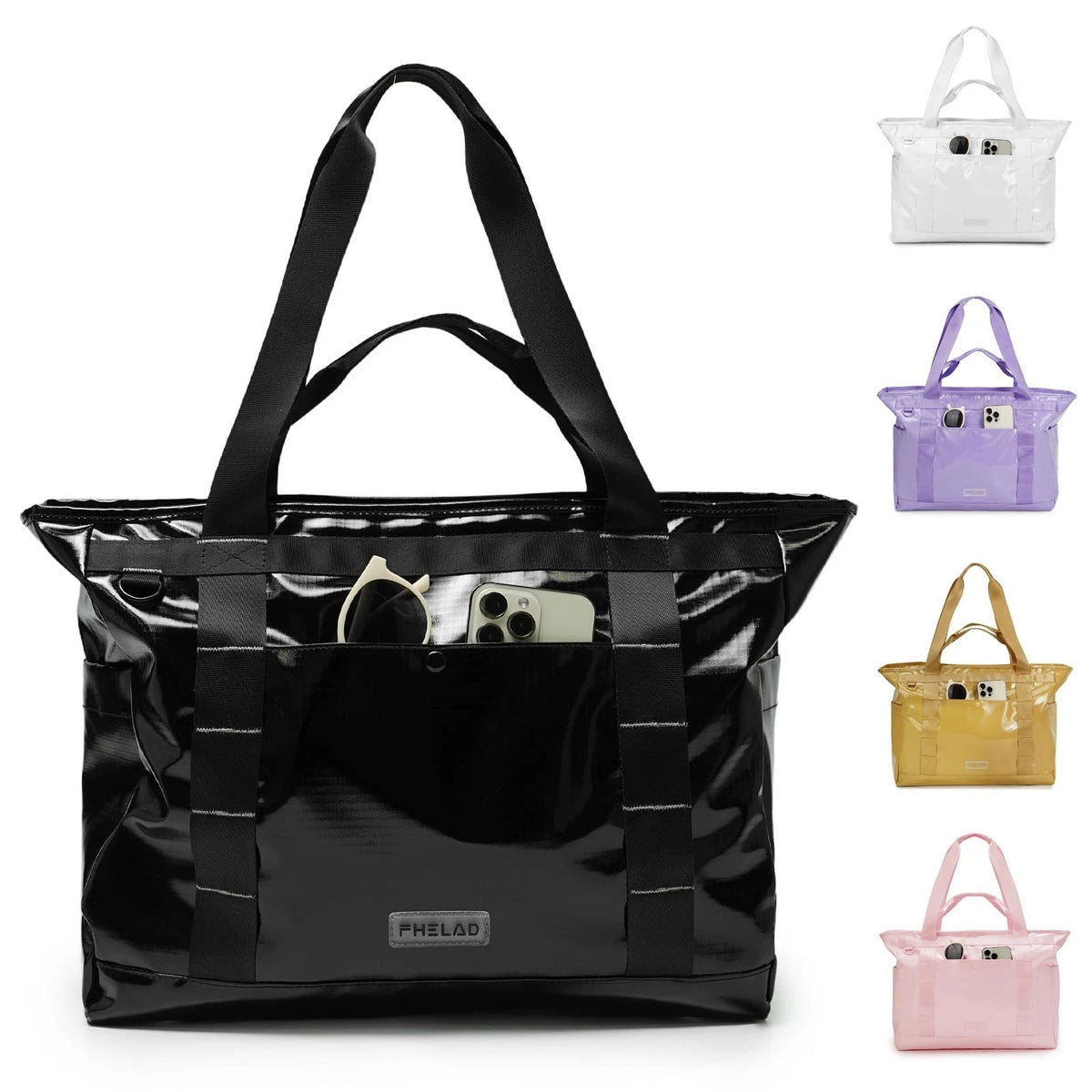 Large Beach Tote Bag for Women - 15.6" Laptop Shoulder Handbag