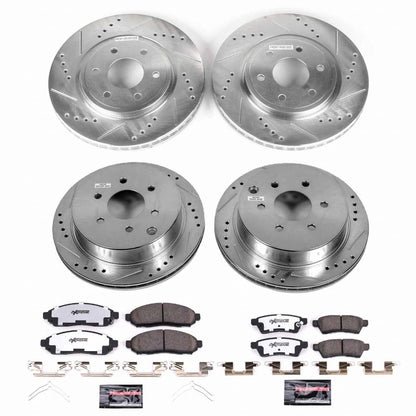 Power Stop Z36 Brake Kit for Suzuki Equator (2009–2012) TLX-psbK4062-36-CL360A72