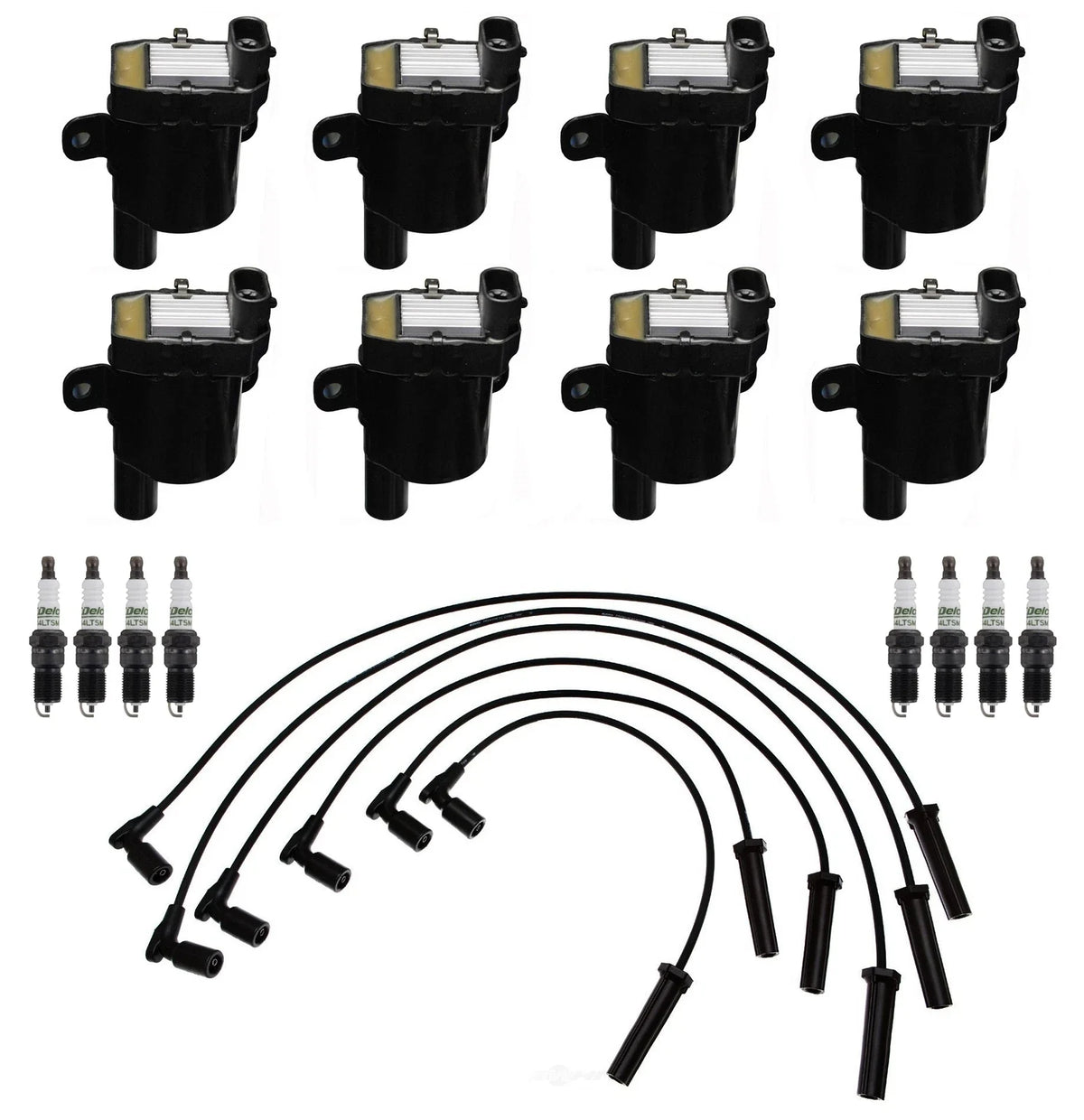 Set of 8 Ignition Wires & 8 Spark Plugs for Buick Chevy GMC V8