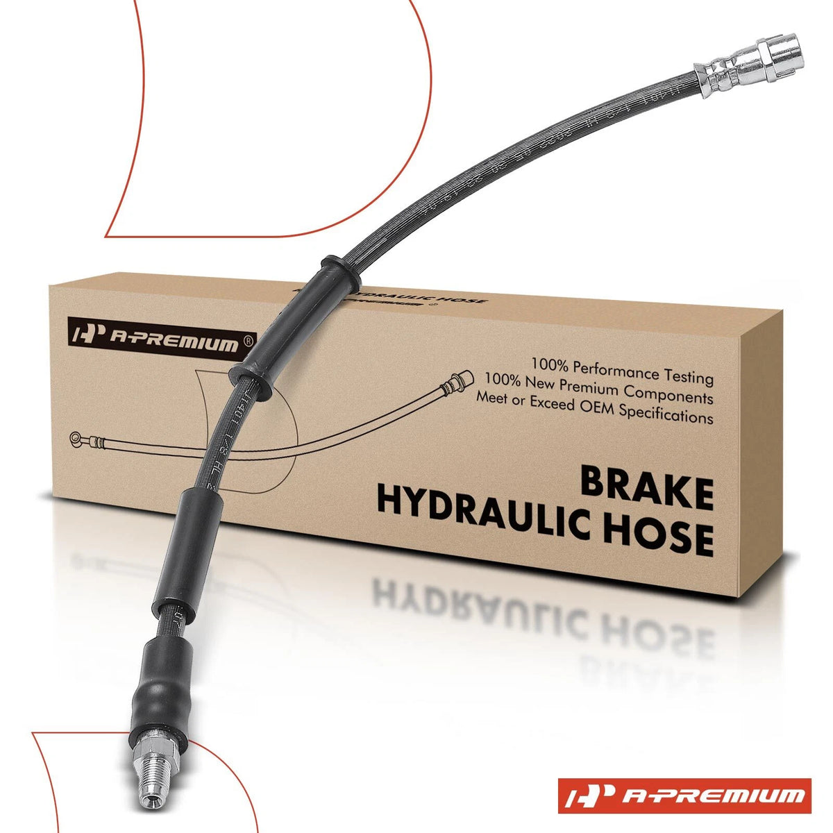 Front Brake Hydraulic Hose for Mercedes-Benz S450 S550 S550e (2018–2019) 2206629, 2224200548