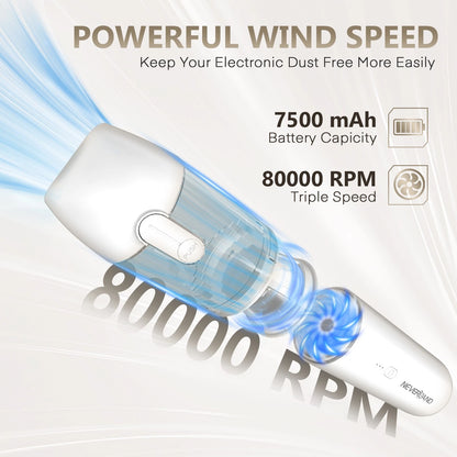 Portable Car Vacuum Cleaner for Universal Use (Cordless, Strong Suction)