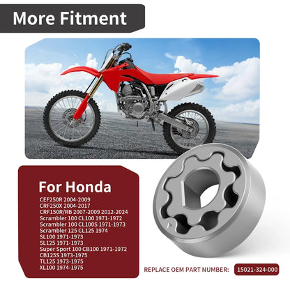 Set of 2 Oil Pump Rotors for Honda CRF250R (2004–2009) 15021-324-000