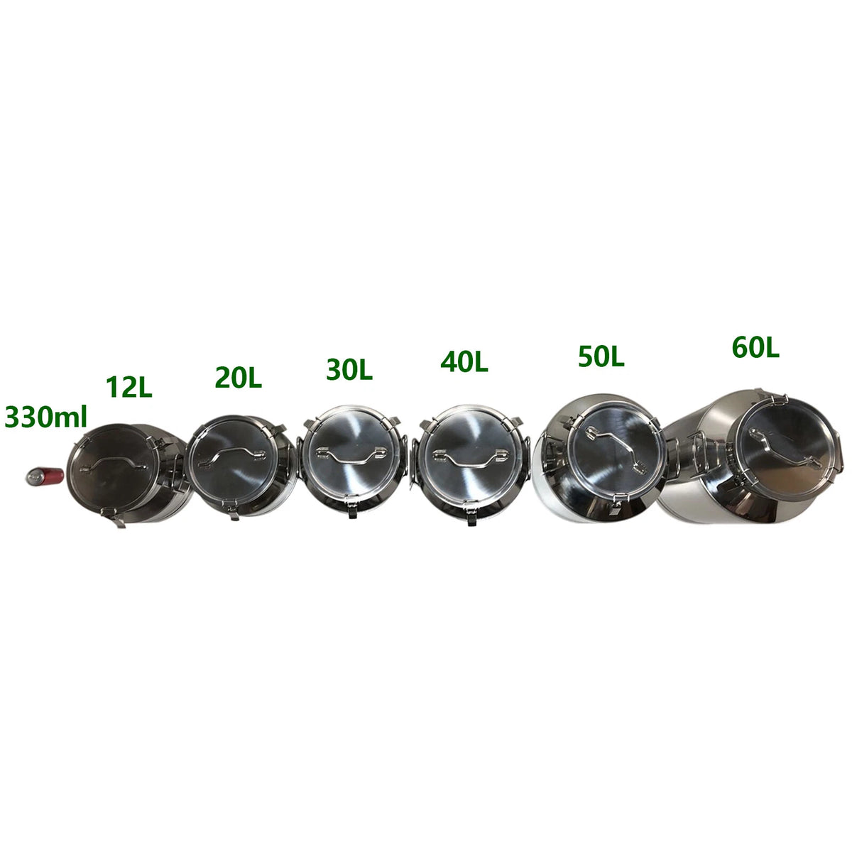 Stainless Steel Milk Can Pail Bucket 20L/30L/40L/50L/60L