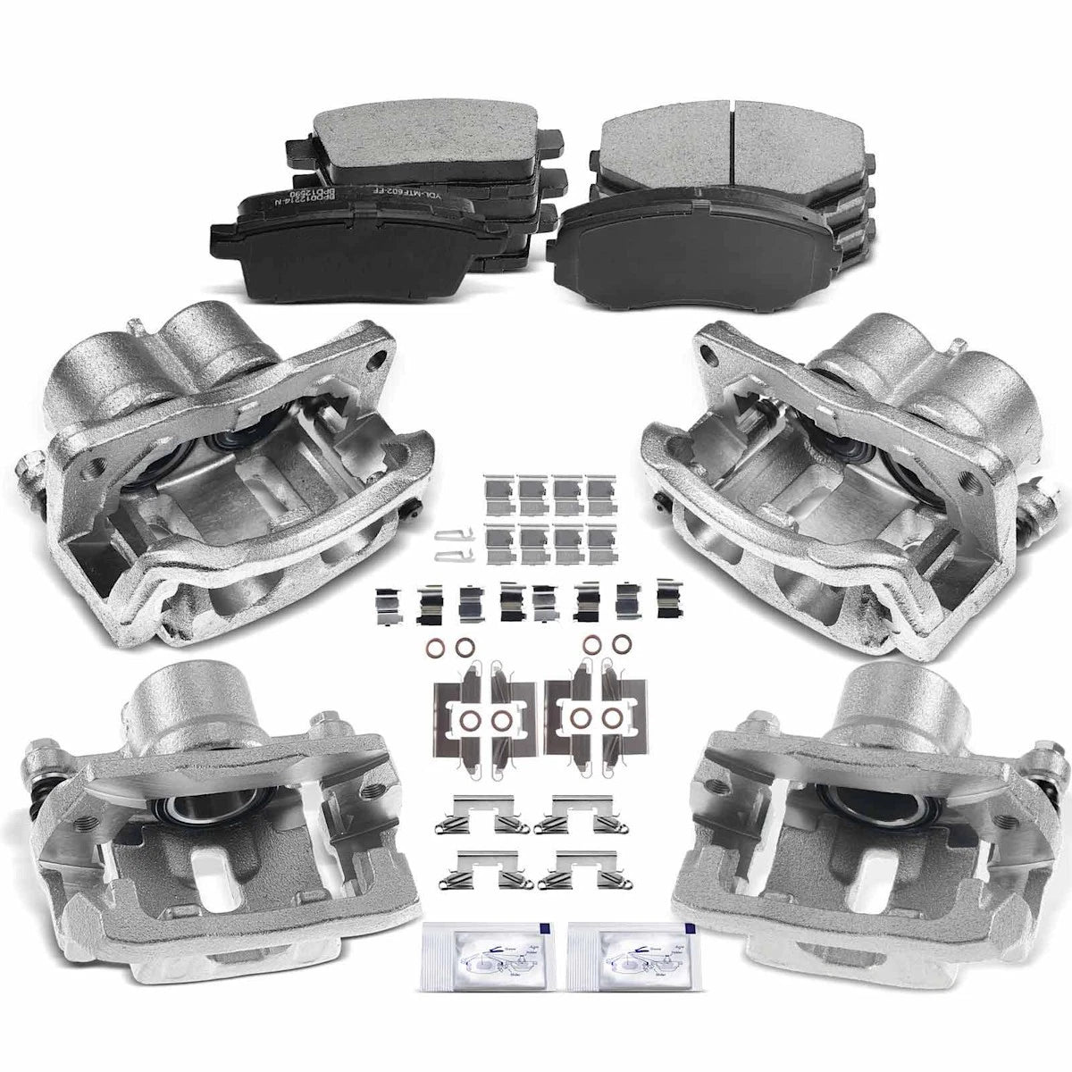 4-Wheel Brake Kit with Calipers for Ford Edge (2007–2008) 18102851, 7T4Z2B120D, 7T4Z2B292B