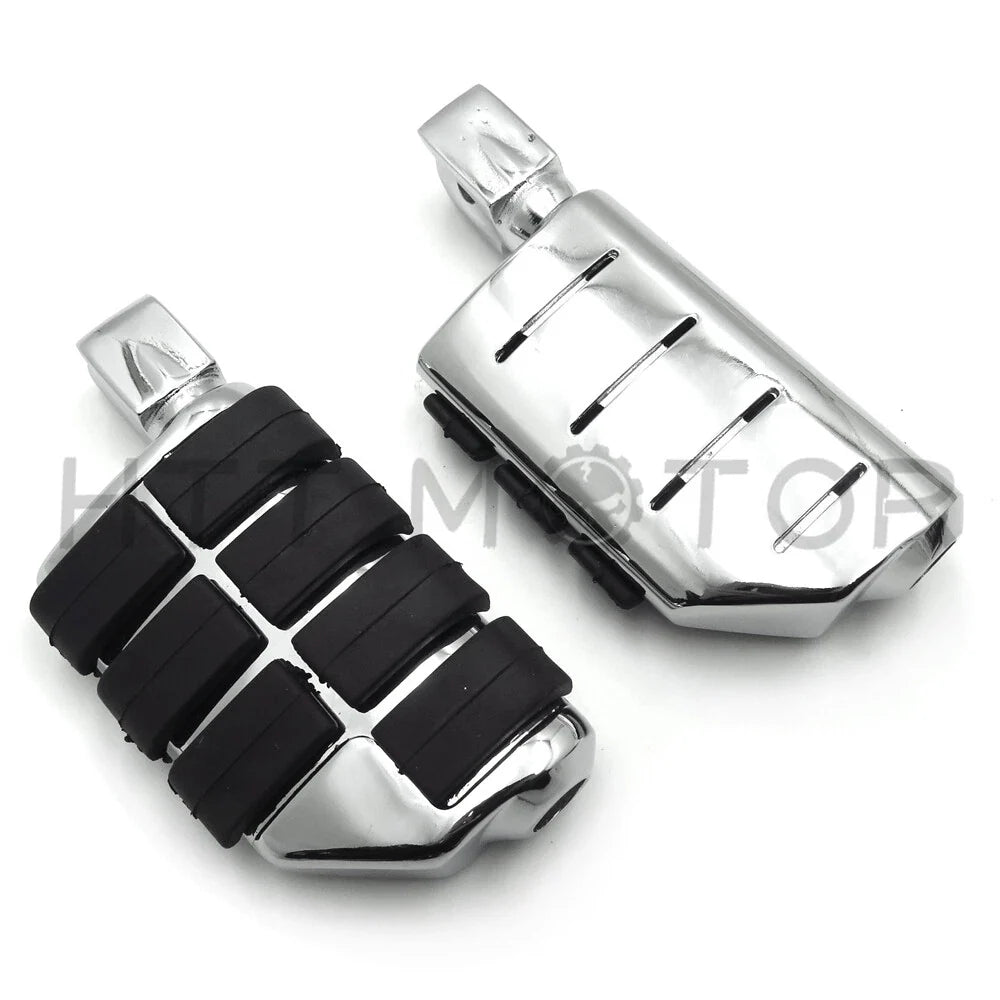 Chrome Dually Footpegs for Kawasaki Vulcan 1700 Classic, 800 (2000–2018)