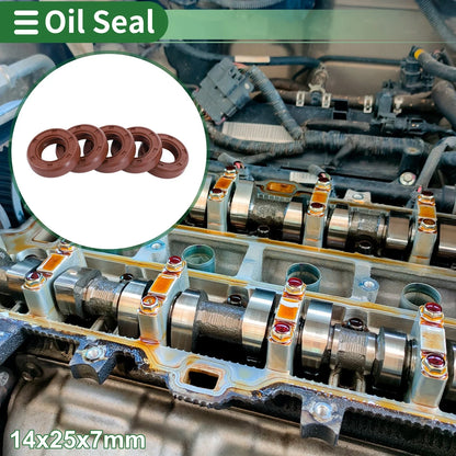 Set of 5 Oil Seal Rotary Shaft Seal 14x25x7mm for Various Models