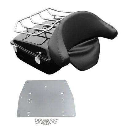 Chopped Trunk Backrest Base Plate for Harley Touring Road King (1997–2013)