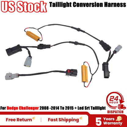 Rear Taillight Conversion Harness for Dodge Challenger (2008–2014) + LED SRT