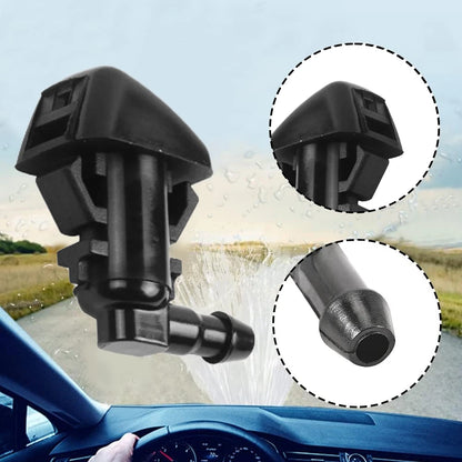 2X Windshield Wiper Washer Nozzle Spray Jet Kit for Car (L-shaped, 2M)