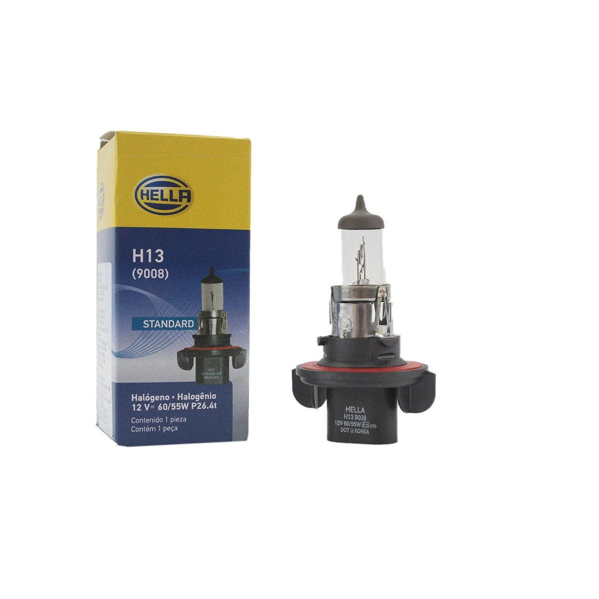 H13 Headlight Bulb Set of 2 for Chevy Camaro, Dodge Caliber, Ford E-150 (60/55W)