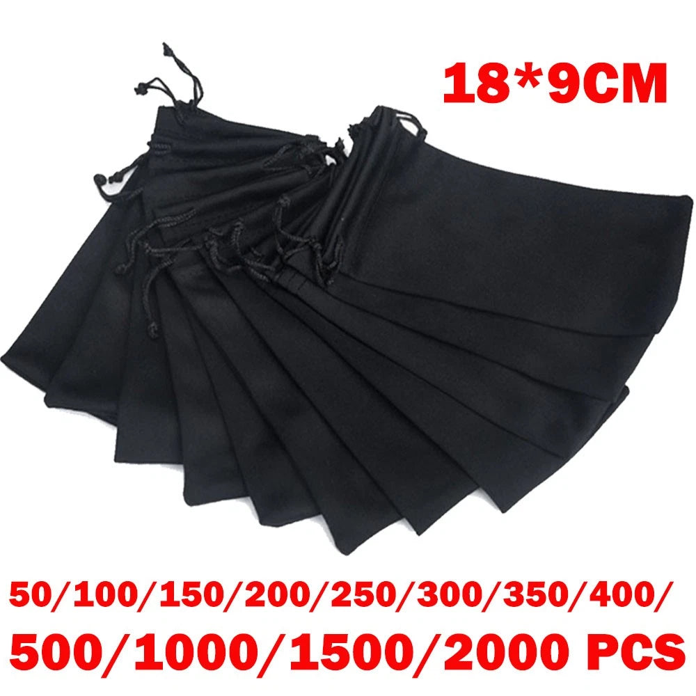 Micro Fiber Sunglasses Carrying Pouch - 18cm x 9cm (50-2000 Pcs)