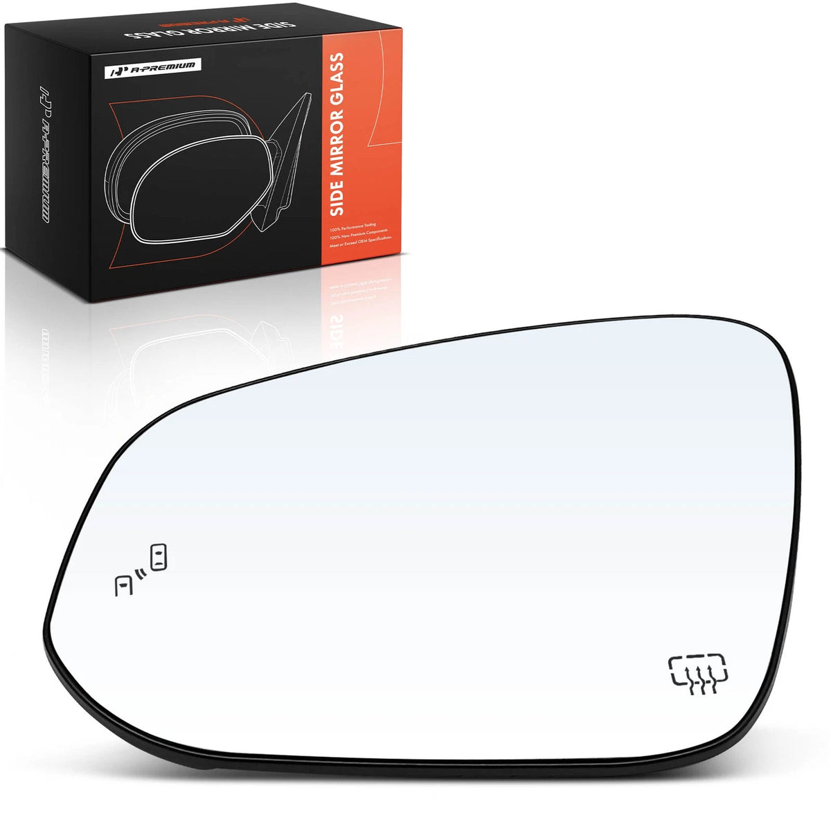 Driver Power Mirror Glass with Blind Spot for Toyota Highlander (2014–2019) 879610E140