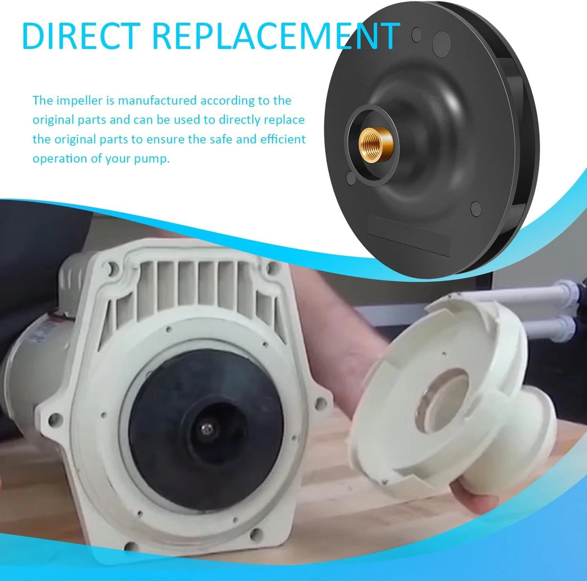 Impeller for Pentair WhisperFlo 3hp Pool/Spa Pump (1000 Series)