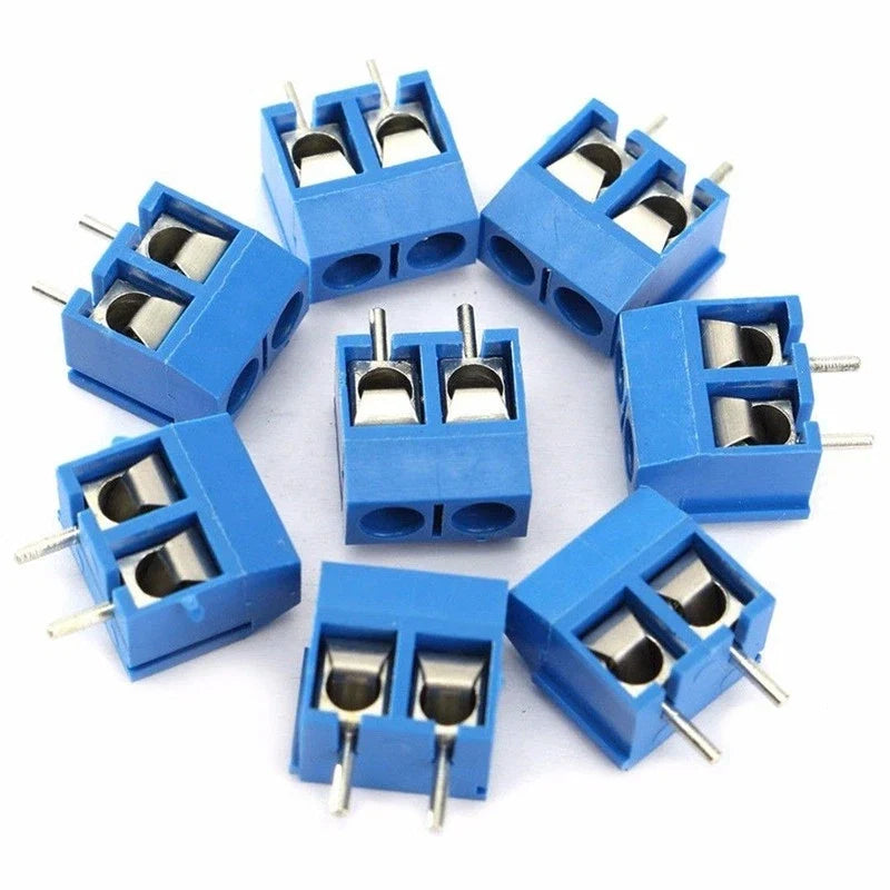 40pcs 2-Pin Screw Terminal Block Connector 5.08mm Pitch PCB Mount