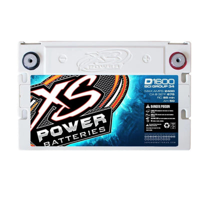 XS Power D1600 16 Volt Deep Cycle Battery for Automotive