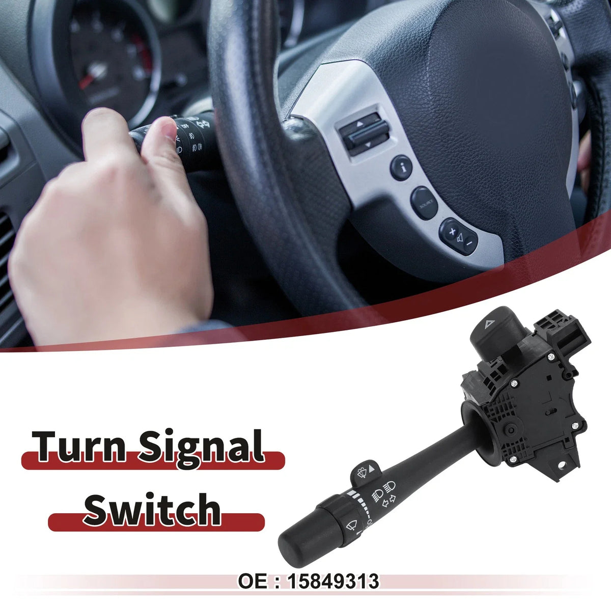 Turn Signal Switch Lever No.15849313 for GMC Sierra 1500 (2007)