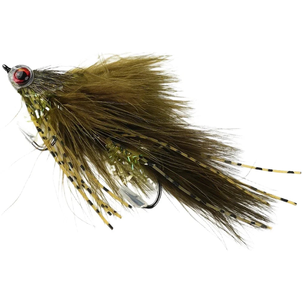 Streamer Fly Lure for Trout (Natural Feathers, Silicone Legs)