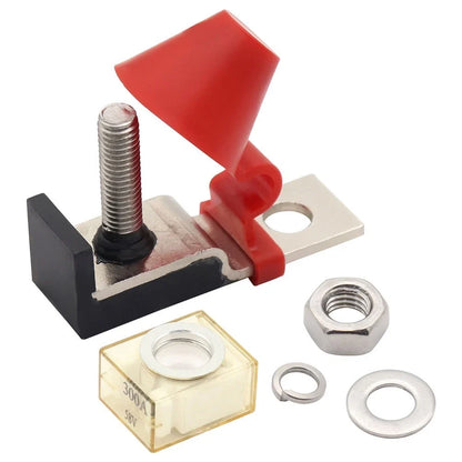 Waterproof M8 Terminal Mount Fuse Block Kit 30A 300A 58V for Cars Boats RVs