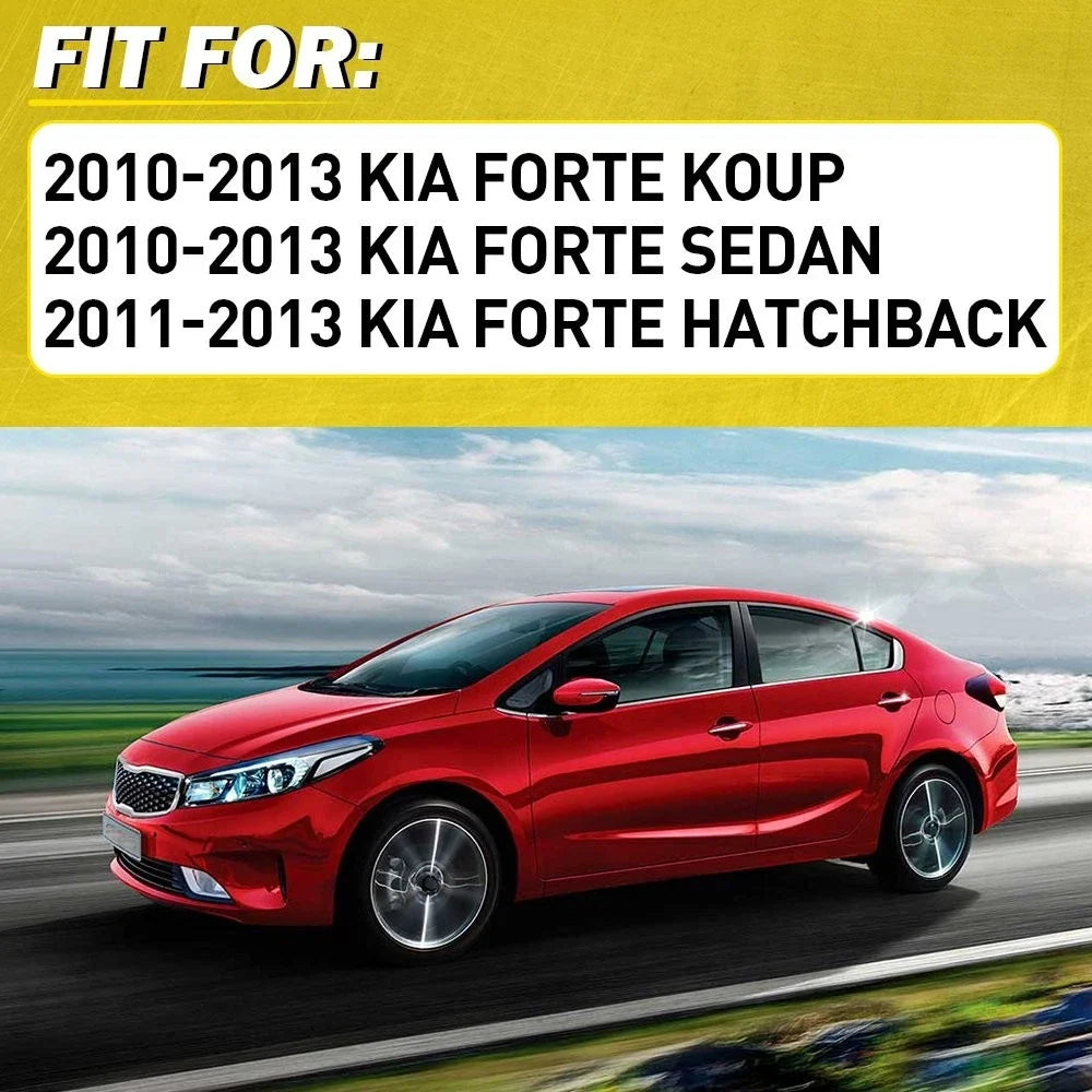 Set of 2 Interior Door Handles for Kia Forte Forte Koup (2010–2013) Painted Silver