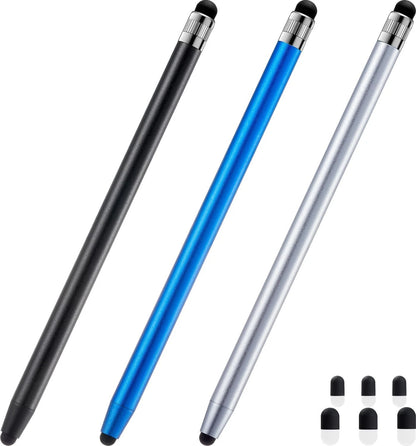 3X Stylus Pen for Touchscreen (Black, Silver, Blue)