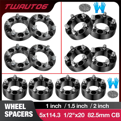1-Inch 5x4.5 5x114.3 Wheel Spacers for Jeep Wrangler (2007–2017)