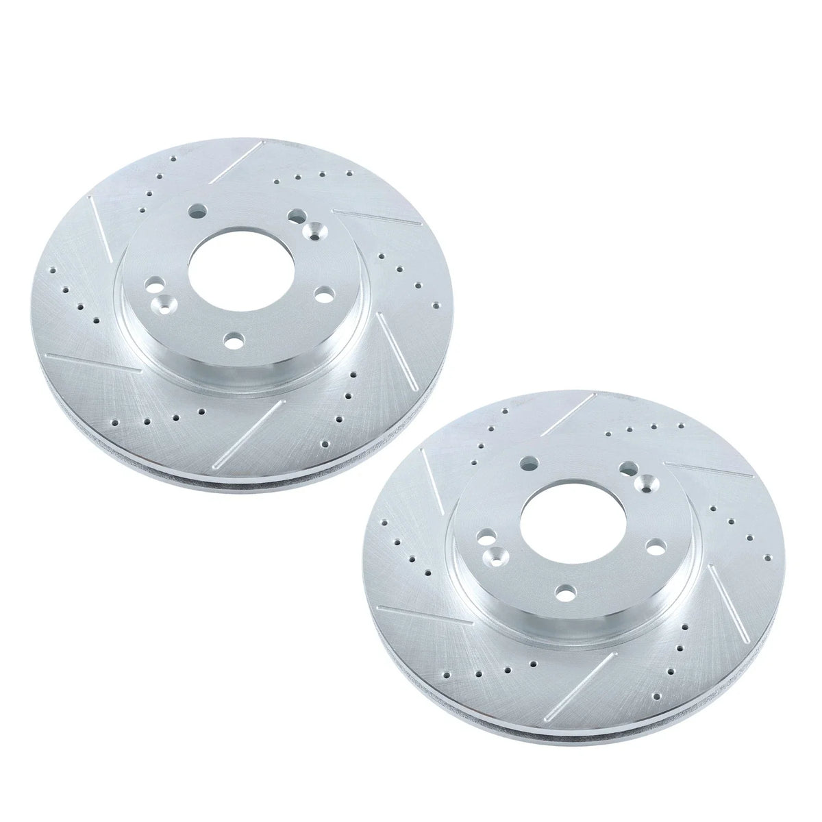 Front Drilled Brake Rotors & Ceramic Brake Pads for Hyundai Elantra Coupe (2013)