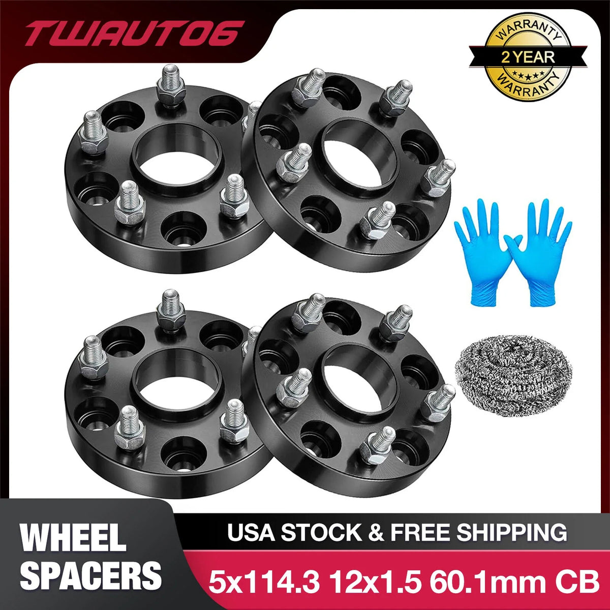 4PCS 20mm Hubcentric Wheel Spacers for Toyota Camry Lexus ES300 (1997–2001)