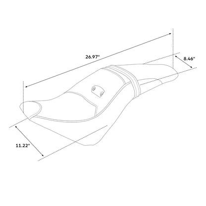 Driver & Passenger Seat for Indian Scout Sixty (2016–2025) ABS