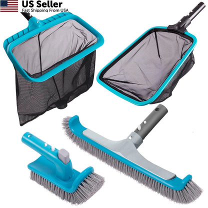 2X Brush Heads for Swimming Pool Cleaning Kit