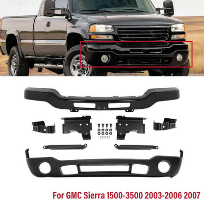 Front Bumper Kit with Mounting Brackets for GMC Sierra 1500-3500 (2003–2007)