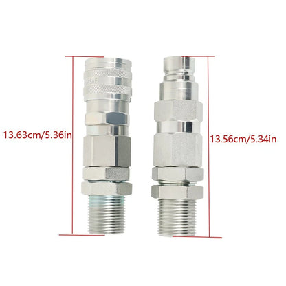 Hydraulic Quick-Connect Coupler for John Deere 35G 50C 260 325 CT332 (KV13884 AT312877)