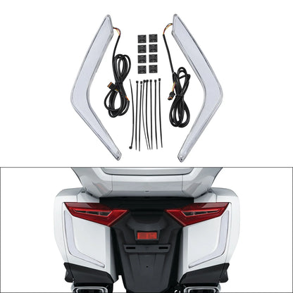 Rear Saddlebag Turn Brake Light Accents for Honda Goldwing 1800 (2018–2025)
