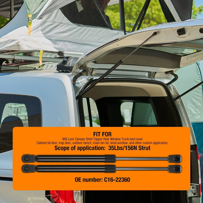 Pair of 13" Gas Struts for Weatherguard Toolbox (Outdoor Use)
